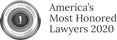 America's most honored lawyers of 2020 certification